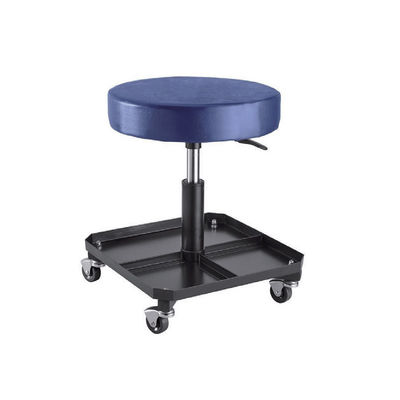 Pneumatic Creeper Stool: 42-54cm Height, Tool Tray, 4 Casters for Auto/Equipment Repair