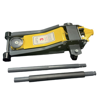 3Ton Low Profile Jack: 76mm Min Ht, Fast-Lowering Handle for Sports Cars/Low-Chassis Vehicles