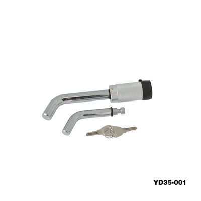 Trailer Coupler Lock: Multi-Dia, Chrome Anti-Corrosion, 2 Keys for Camping/RV/Cargo